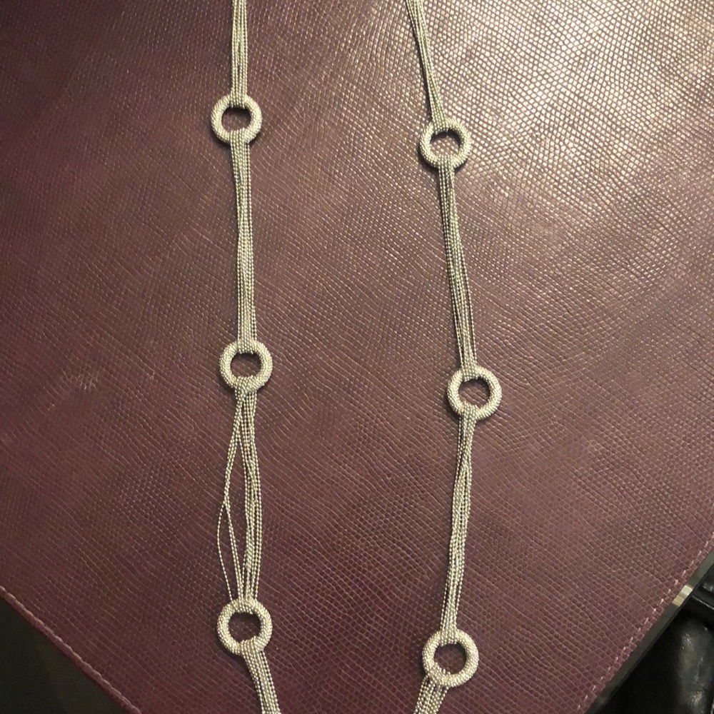 Silver Statement Necklace - image 2